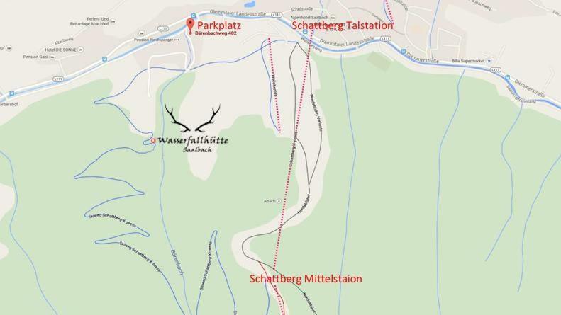 Wasserfallhuette Saalbach Esterno foto